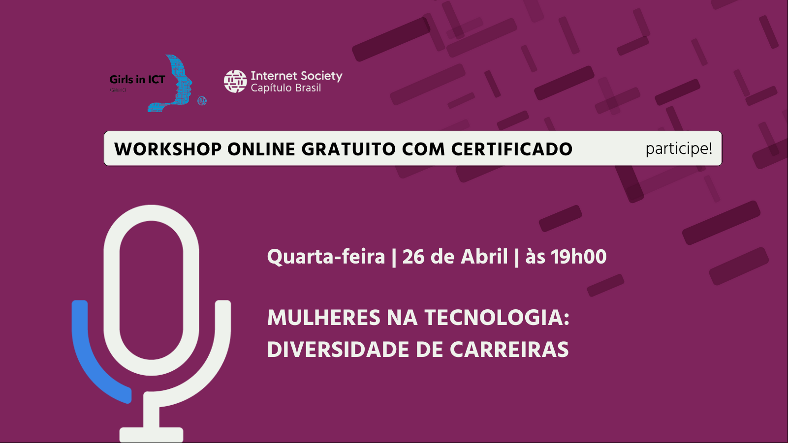 Evento Mulheres na Tecnologia: Diversidade de carreiras